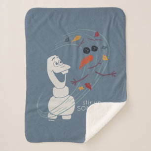Frozen 2: Olaf And The Wind Sherpa Blanket