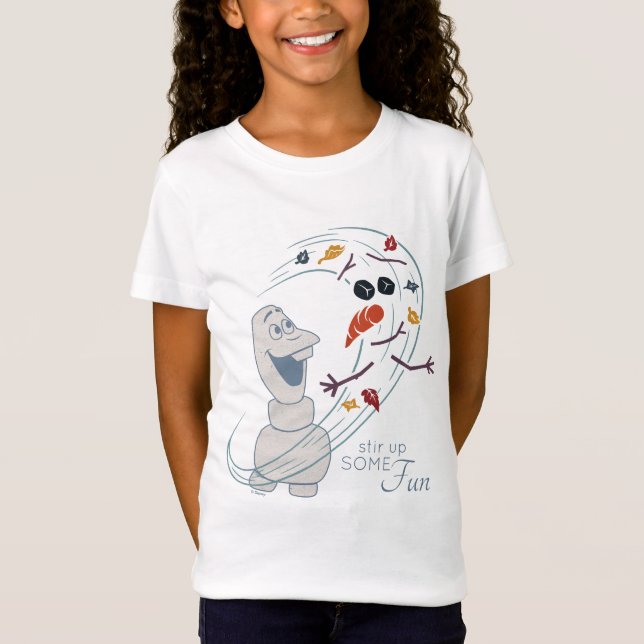 Frozen 2: Olaf And The Wind T-Shirt (Front)