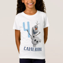Frozen 2 - Olaf Birthday - Name & Age T-Shirt