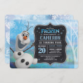 Frozen 2 - Olaf Birthday Party Invitation (Front/Back)