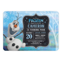 Frozen 2 - Olaf Birthday Party Invitation