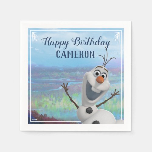 Frozen 2 _ Olaf Birthday Party Napkins