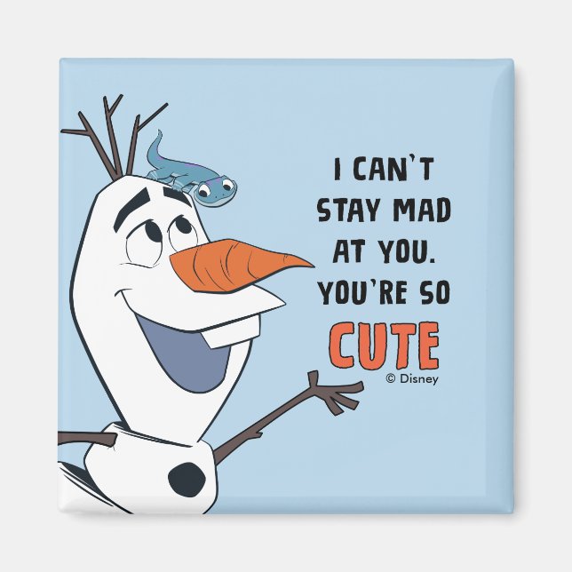 Frozen 2 | Olaf & Bruni "I Can't Stay Mad At You" Magnet (Front)