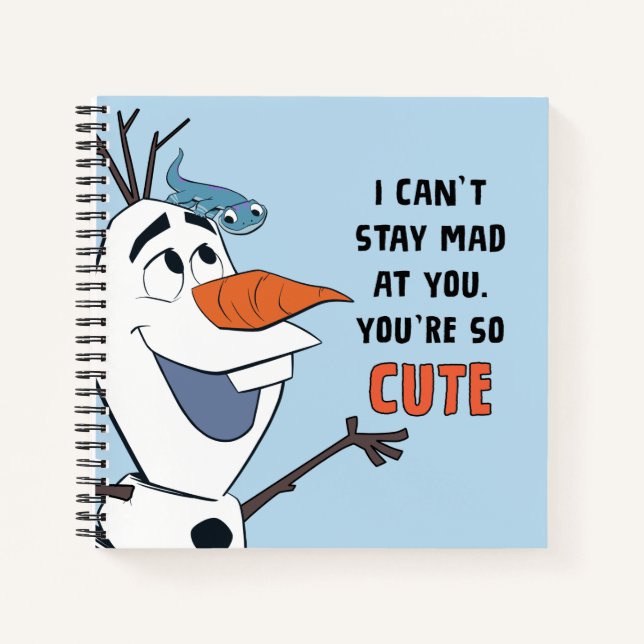 Frozen 2 | Olaf & Bruni "I Can't Stay Mad At You" Notebook (Front)