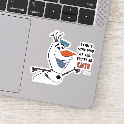 Frozen 2  Olaf  Bruni I Cant Stay Mad At You Sticker