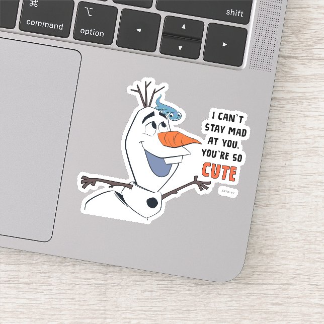 Frozen 2 | Olaf & Bruni "I Can't Stay Mad At You" Sticker (Detail)