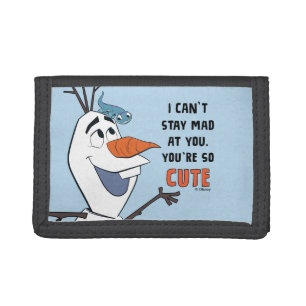Frozen 2   Olaf & Bruni "I Can't Stay Mad At You" Trifold Wallet