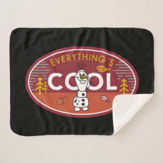 Frozen 2 | Olaf - Everything's Cool Sherpa Blanket