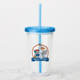 Frozen 2   Olaf - Genius by Nature Badge Acrylic Tumbler