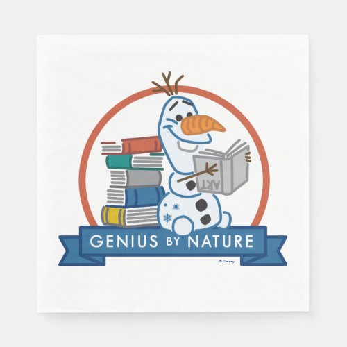Frozen 2  Olaf _ Genius by Nature Badge Napkins