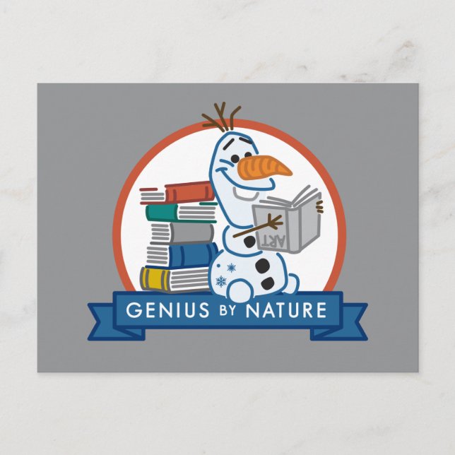 Frozen 2 | Olaf - Genius by Nature Badge Postcard (Front)