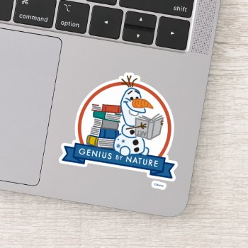 Frozen 2 | Olaf - Genius By Nature Badge Sticker by frozen at Zazzle