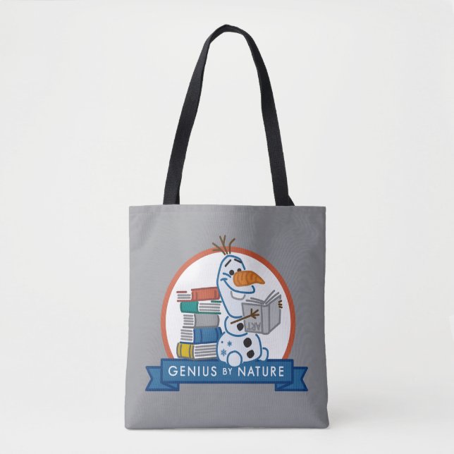 Frozen 2 | Olaf - Genius by Nature Badge Tote Bag (Front)