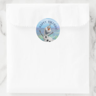 108ct Personalized Frozen Themed Birthday Party Favors Stickers for Kisses  (108 ct)