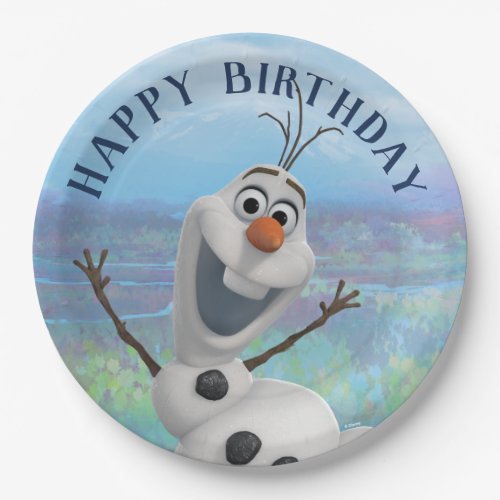 Frozen 2 _ Olaf Happy Birthday Paper Plates