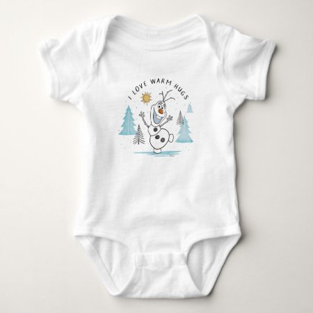 Frozen 2 | Olaf "i Love Warm Hugs" Sketch Baby Bodysuit
