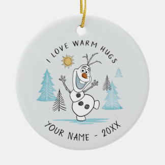 Frozen 2 | Olaf "I Love Warm Hugs" Sketch Ceramic Ornament