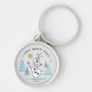 Frozen 2 Olaf "I Love Warm Hugs" Sketch Keychain