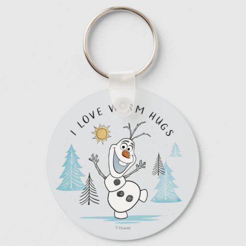 Frozen 2  Olaf I Love Warm Hugs Sketch Keychain