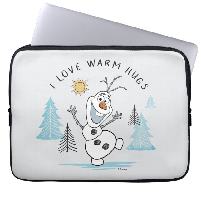 Frozen 2 | Olaf "I Love Warm Hugs" Sketch Laptop Sleeve (Front)