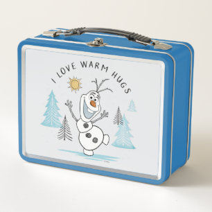 Frozen 2 Olaf "I Love Warm Hugs" Sketch Metal Lunch Box