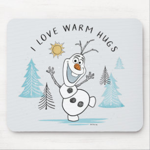 Frozen 2   Olaf "I Love Warm Hugs" Sketch Mouse Pad