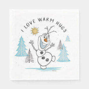 Frozen 2 Olaf "I Love Warm Hugs" Sketch Napkins