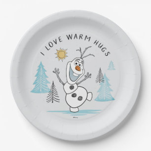 Frozen 2   Olaf "I Love Warm Hugs" Sketch Paper Plates