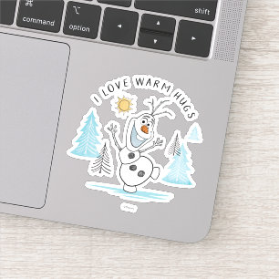 Frozen 2   Olaf "I Love Warm Hugs" Sketch Sticker