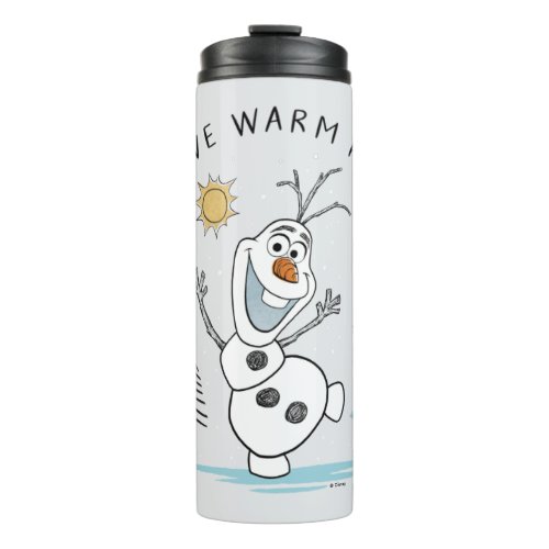 Frozen 2  Olaf I Love Warm Hugs Sketch Thermal Tumbler