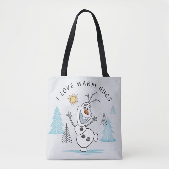 Frozen 2 | Olaf "I Love Warm Hugs" Sketch Tote Bag (Front)