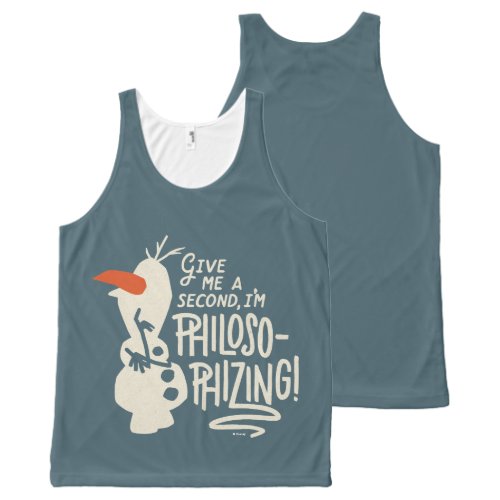 Frozen 2 Olaf  Im Philosophizing All_Over_Print Tank Top