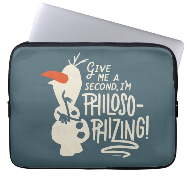 Frozen 2: Olaf | I'm Philosophizing! Laptop Sleeve (Front)