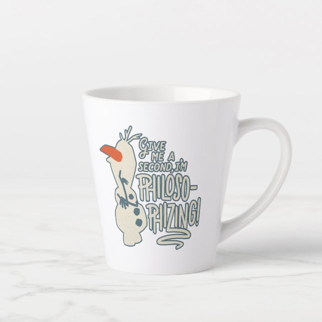Frozen 2: Olaf | I'm Philosophizing! Latte Mug (Right)