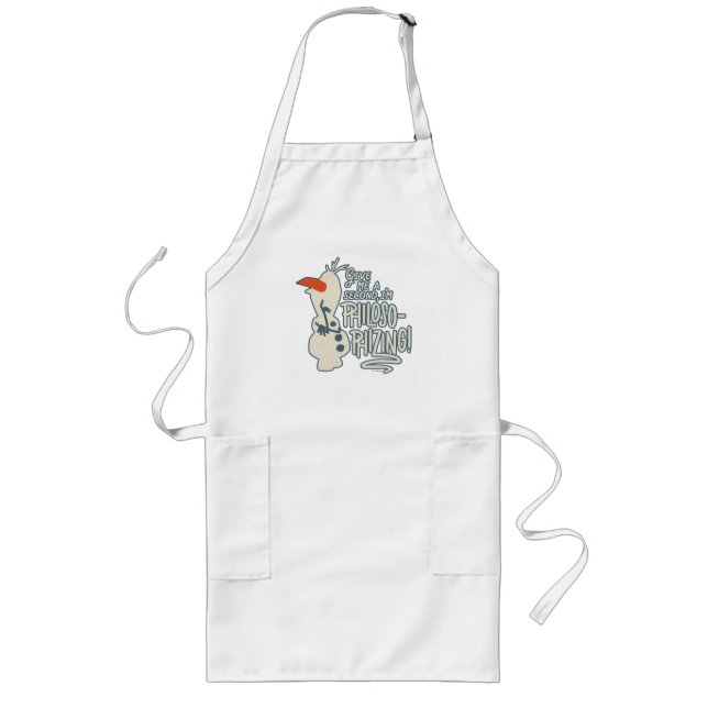Frozen 2: Olaf | I'm Philosophizing! Long Apron (Front)