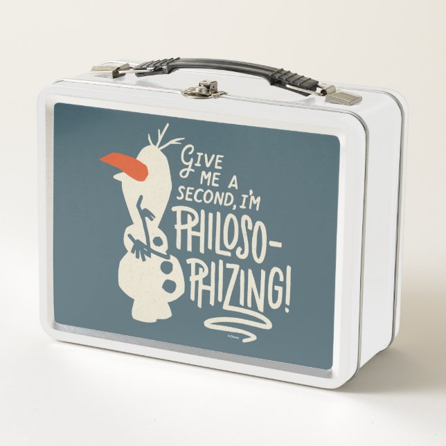 Frozen 2: Olaf | I'm Philosophizing! Metal Lunch Box (Front)