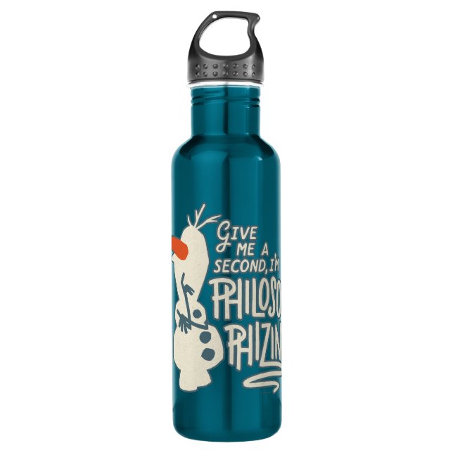 Frozen 2: Olaf | I'm Philosophizing! Stainless Steel Water Bottle (Front)