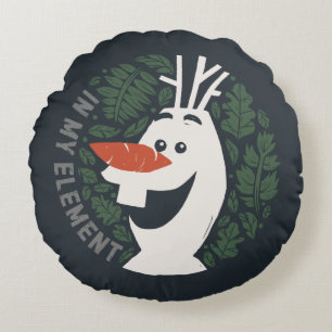 Frozen 2: Olaf In My Element Round Pillow