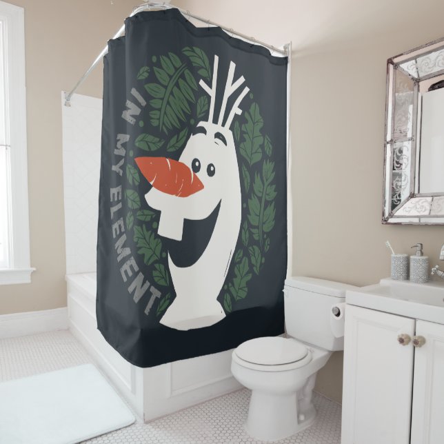 Frozen 2: Olaf | In My Element Shower Curtain (In Situ)