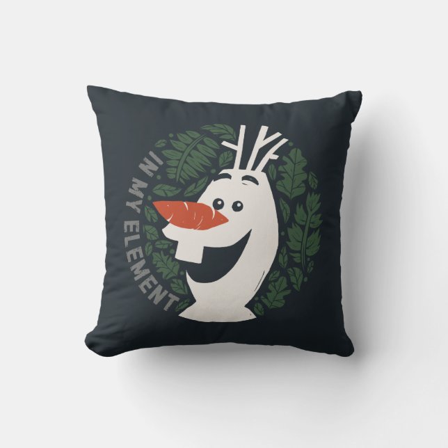 Frozen 2: Olaf | In My Element Throw Pillow (Front)