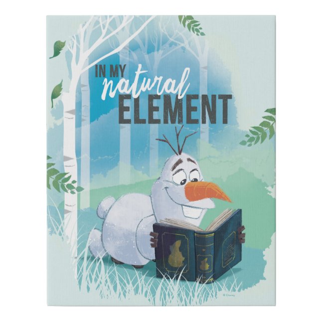 Frozen 2: Olaf | In My Natural Element Faux Canvas Print (Front)