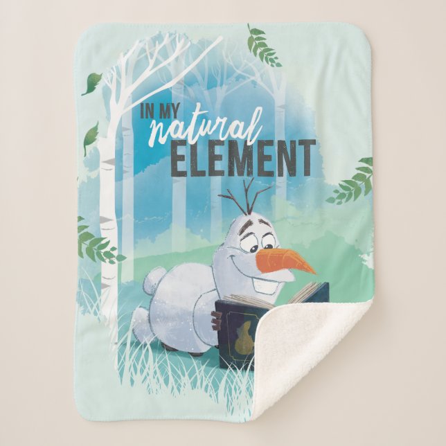 Frozen 2: Olaf | In My Natural Element Sherpa Blanket (Front)
