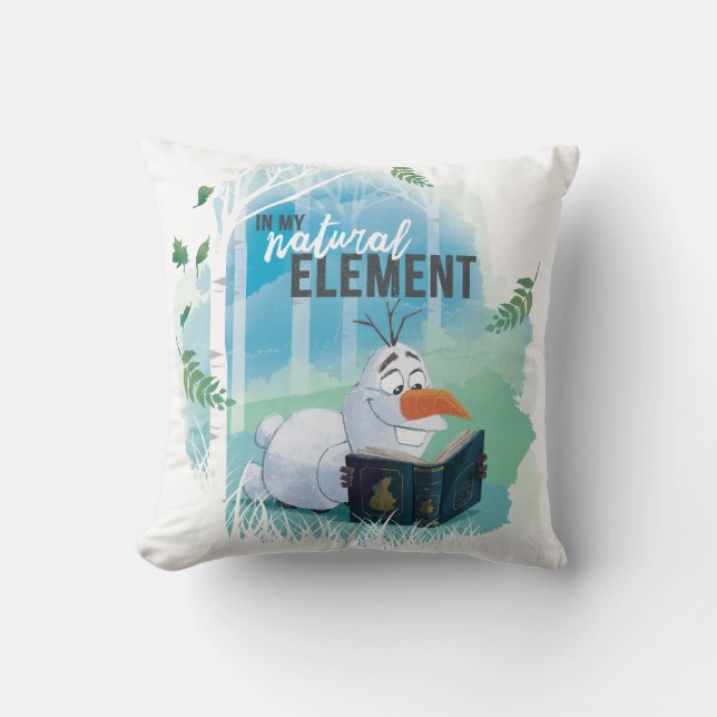 Frozen 2: Olaf | In My Natural Element Throw Pillow (Front)
