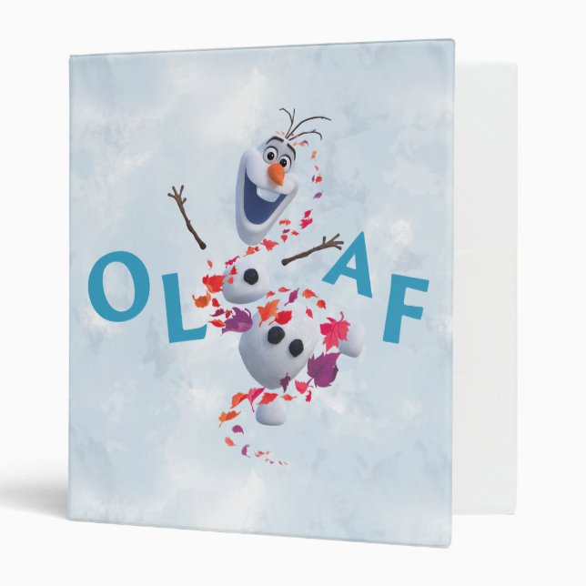 Frozen 2: Olaf In The Breeze 3 Ring Binder (Front/Inside)