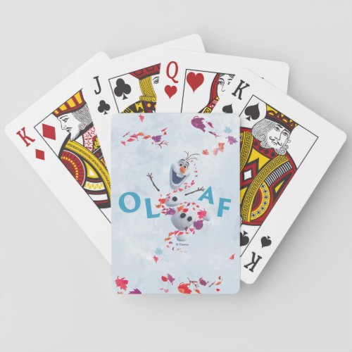 Frozen 2 Olaf In The Breeze Playing Cards