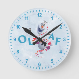 Frozen 2: Olaf In The Breeze Round Clock