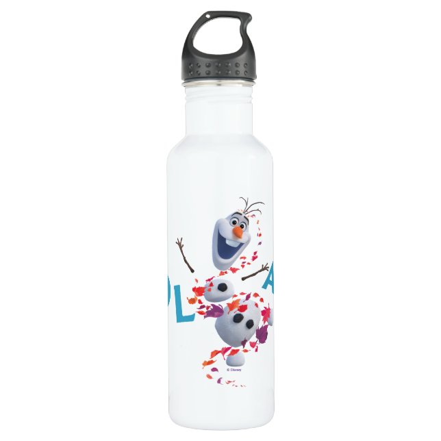 Frozen 2: Olaf In The Breeze Stainless Steel Water Bottle (Front)