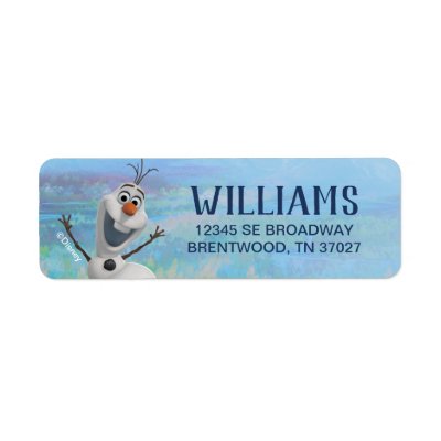Frozen 2 - Olaf Label