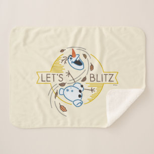Frozen 2 Olaf - Let's Blitz Sherpa Blanket