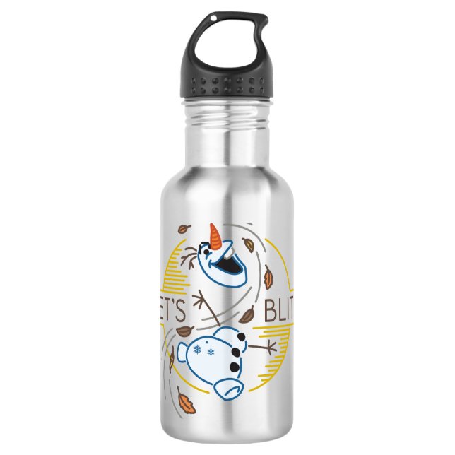 Frozen 2 | Olaf - Let's Blitz Stainless Steel Water Bottle (Front)